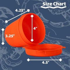 Ladner Traps screw-on slotted lid on rugged bait cup