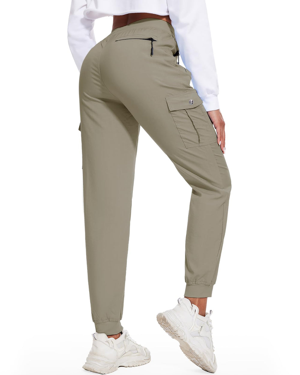 LadyJoy cargo pants ankle-length fit for hiking and everyday comfort
