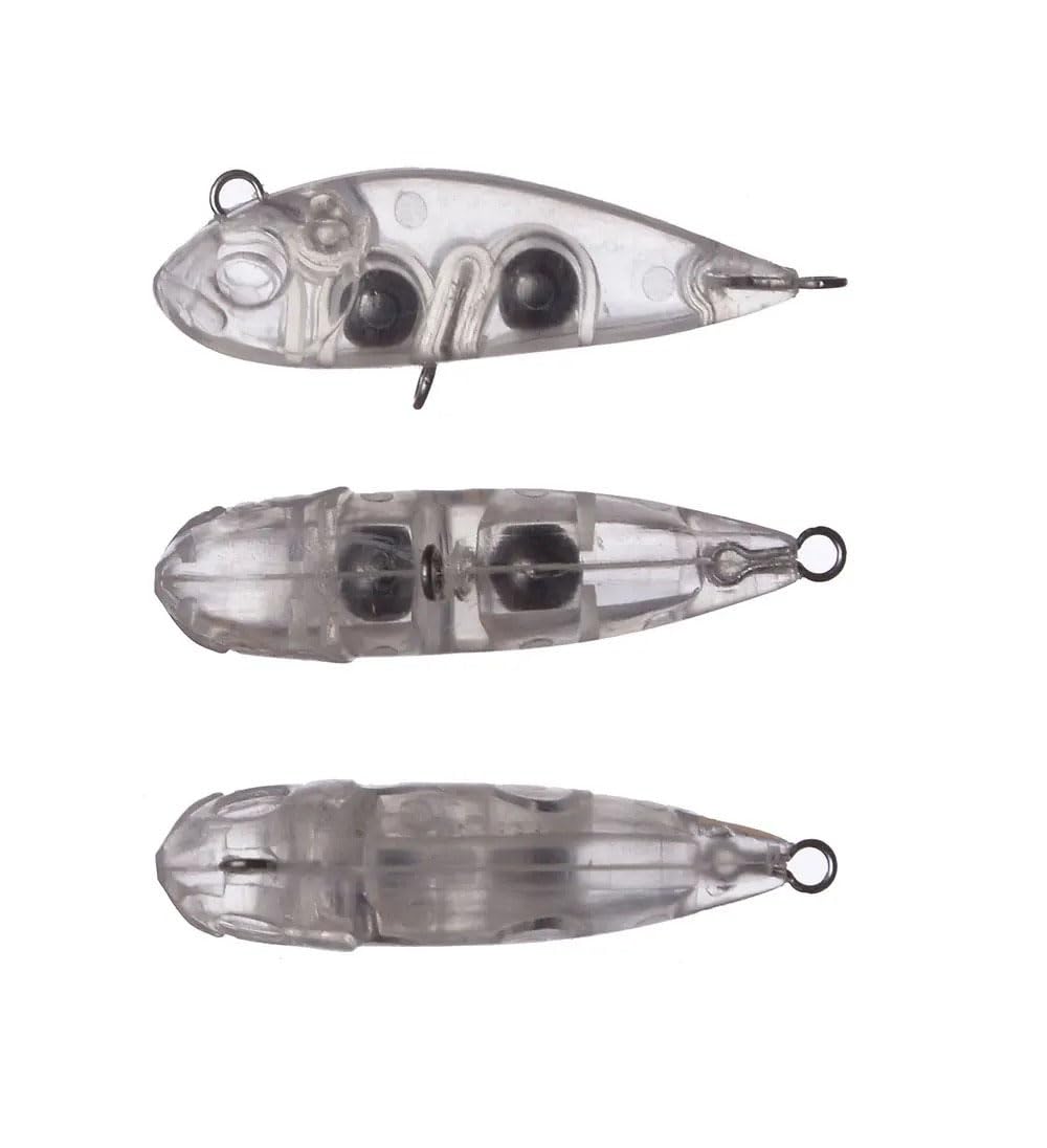 Lagnlnaoy 30-piece blank lures laid out for customization and inshore crappie fishing.