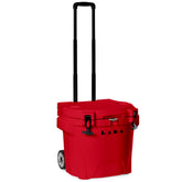 LAKA 30QT rotomolded cooler, side view, built for beach cooling