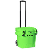 LAKA cooler with wheels side view for easy mobility at the beach
