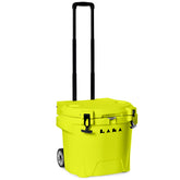 LAKA cooler with wheels 30QT front view, portable for beach days and outdoor gatherings.