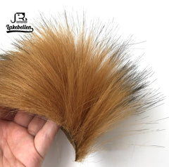White with flash faux bucktail hair for fly tying