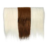 White faux bucktail hair for fly tying