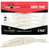 Lake Fork Live Magic Shad Pearl 3.5in close-up showing lifelike action for trophy bass