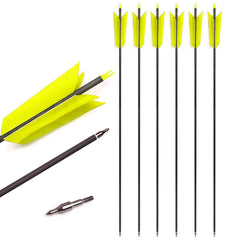 Lamehfyo 31in carbon flu-flu arrow body for durable target practice.