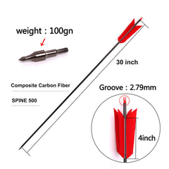 Lamehfyo carbon arrow shaft shows straightness and durability for target shooting