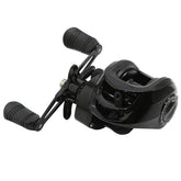 Lamppdcor fishing reels black side view, durable and weather-ready for all-weather angling.