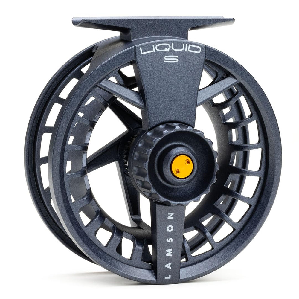 LAMSON Liquid -3+ S-Series reel Daybreak front view shows lightweight, versatile design.