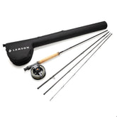 LAMSON Liquid Combo rod and reel setup ready for water with smooth casting potential