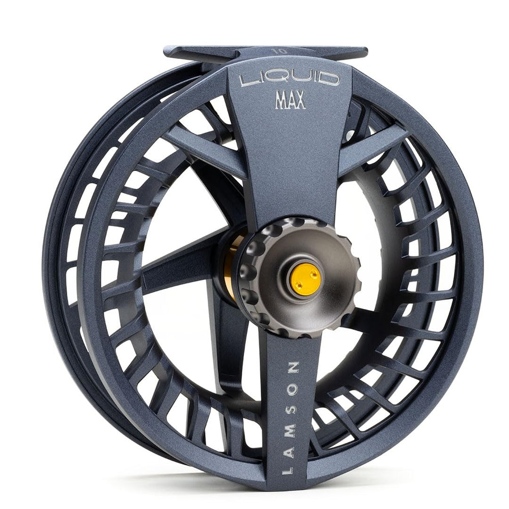 Lamson Liquid Max 10wt reel body for saltwater reliability and durable performance.