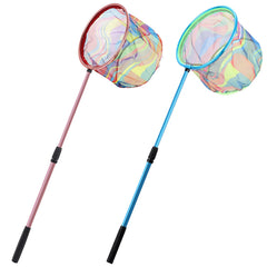 Blue and pink Lanboon kids fishing nets assembled