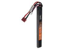 Lancer Tactical LiPo stick battery fits larger stock configurations for flexible installation.