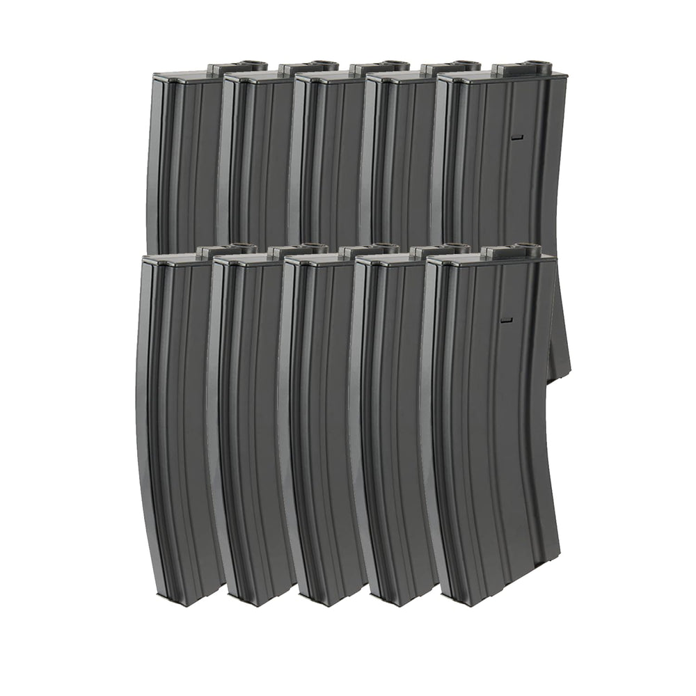 Lancer Tactical 120-round mid-cap G2 steel magazine shown for reliable M4 AEG compatibility.