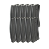 Lancer Tactical 120-round mid-cap G2 steel magazine shown for reliable M4 AEG compatibility.
