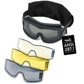 Lancer Tactical AERO safety goggles frame offers lightweight protection for indoor and outdoor use.