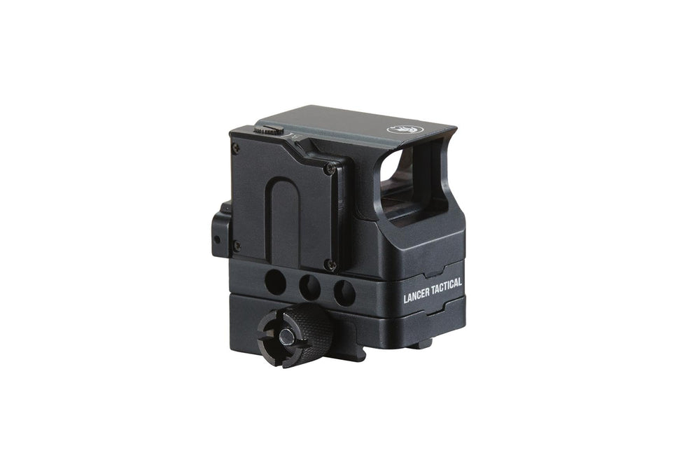 Lancer Tactical FC1 red dot sight front view for fast target acquisition