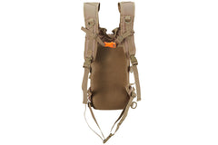 Lancer Tactical front PALS webbing with utility pouch for quick access.