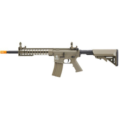 Lancer Tactical Gen 2 M4 Carbine 10in KeyMod rail for modular attachments.