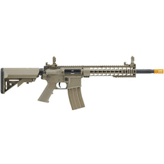 Lancer Tactical Gen 2 M4 Carbine top rail supports quick optics setup.