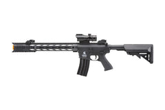 Lancer Tactical Gen II Interceptor enclosed red dot sight for rapid target acquisition.