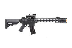 Lancer Tactical Gen II Interceptor top optic rail supports scopes and magnifiers.