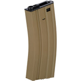 Lancer Tactical Gen 2 300-round tan magazine body with rugged metal construction for durable field use.