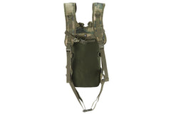 Lancer Tactical hydration pack includes waist and sternum straps for stable wear.