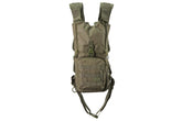 Lancer Tactical OD green hydration backpack, front view showing compact and durable design.