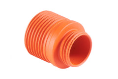 Lancer Tactical LTX-6B Knightshade orange thread adapter front view for 11mm-14mm conversion.