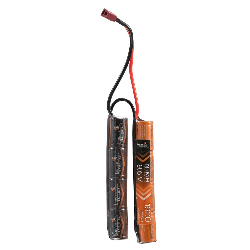 Lancer Tactical NiMH 9.6V 1600mAh nunchuck battery with Dean connector for compatible AEGs
