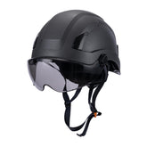 Land EcoPro safety helmet with tinted visor for all-day protection on job sites.