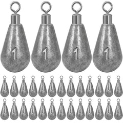 Landhoow Bell Sinker 1oz – 30pcs, corrosion-resistant fishing weights