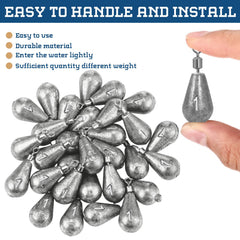 Bell-style fishing weights by Landhoow for casting gear