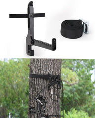 LANGZIHT treestand bow hanger main hook keeps your bow within reach for a clean draw.
