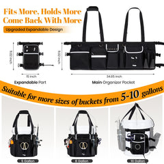 15 pockets and 3 rod holders on Lansru organizer