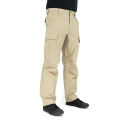 LA Police Gear LAPG Atlas BDU Cargo Pants side view showing stretch panels for on-duty mobility.