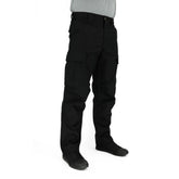 LA Police Gear Atlas BDU cargo pants show stretch-panel mobility in action.