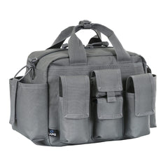 LAPG Tactical Bail Out Gear bag front view highlights rugged design and versatile storage.