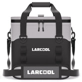 LARCOOL soft cooler 24-can insulation keeps beverages chilled during long day trips