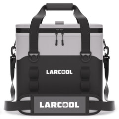 LARCOOL soft cooler 24-can insulation keeps beverages chilled during long day trips