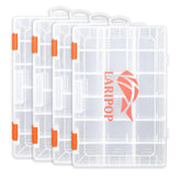 LARIPOP 3600 tackle tray dimensions show roomy storage for multiple lures.