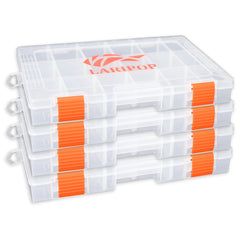 LARIPOP adjustable dividers inside for flexible jig, hook, and bead organization.