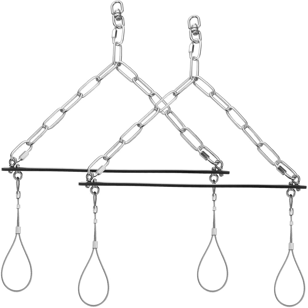 Lasnten 2 Pack Rabbit Hanger Gambrel setup in field highlights portable skinning solution for small game.
