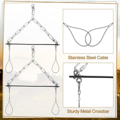 Lasnten gambrel metal crossbar construction delivers durable, reliable field processing.
