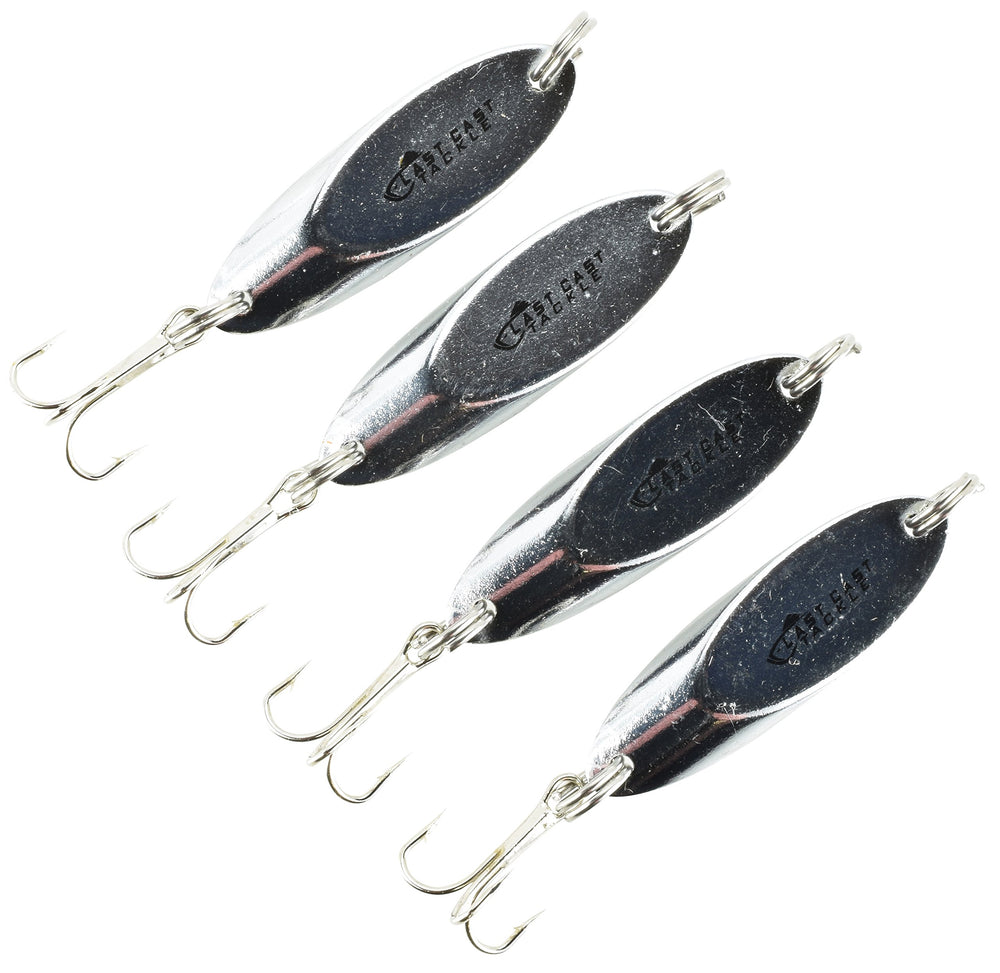 Last Cast Tackle silver chrome casting spoon lure - front view