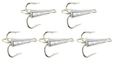 Last Cast Tackle 2oz 9/0 weighted treble bunker snag hooks 5 pack - case front view