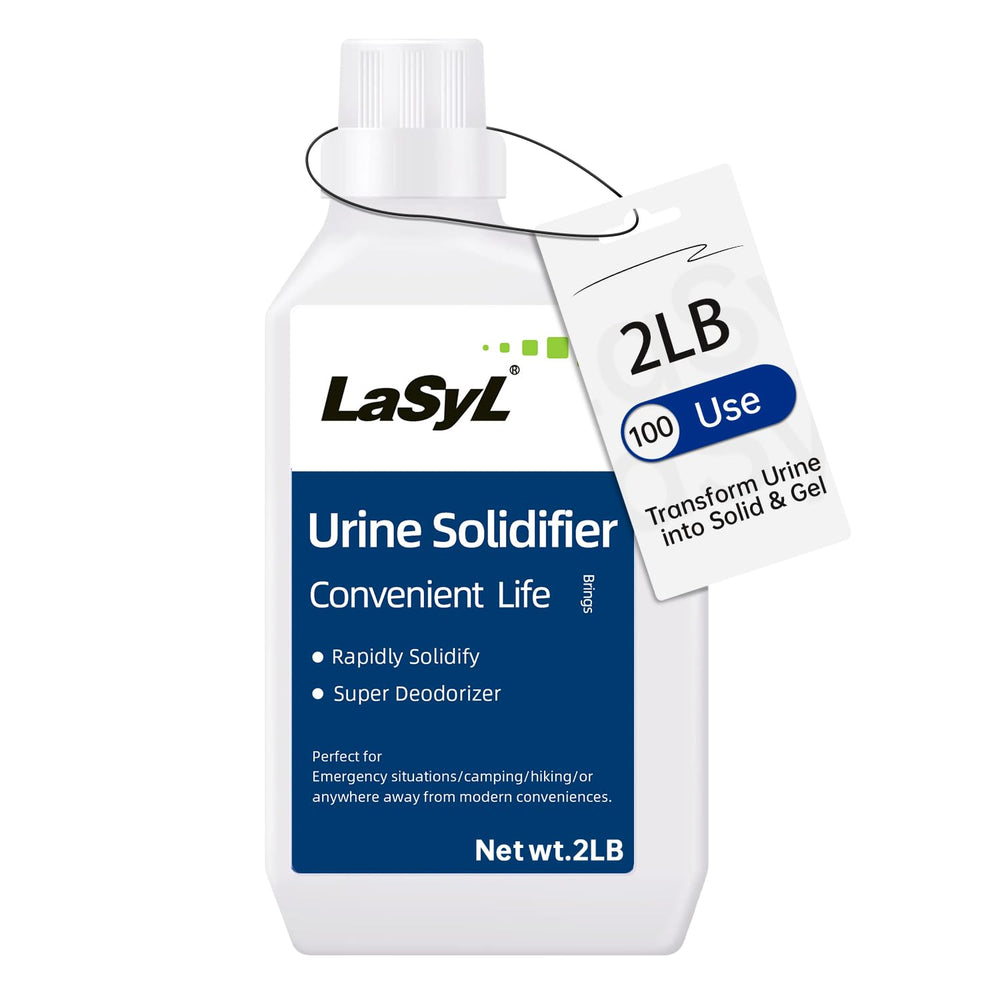 LaSyL packaging shows portable 2lb supply for on-the-go disposal.