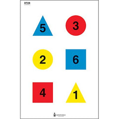 Law Enforcement DT-2B four-color discretionary target for command training and precision practice
