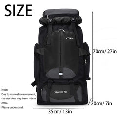 Lawaia 70L top pocket for quick access during hikes